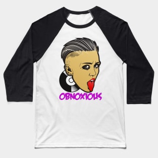 OBNOXIOUS MILEY Baseball T-Shirt